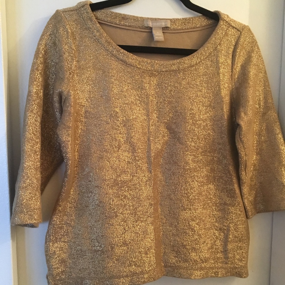 Banana Republic gold shirt